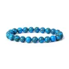 Strand Perlé Brins Reiki Vert Quartz Guérison Bracelets Hommes Énergie Turquoises Bracelet Poli Pierre Naturelle Perle Bracelet Élastique Bijoux