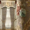 Curtain High-end Curtains For Living Room Bedroom Luxury European-style Chenille Jacquard Thickening High Shading Window