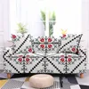 Chair Covers Geometric Floral Print Sofa Cover For Living Room Anti-dirty Stretch 3 Seater Protector Home El Decoration