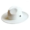 Berets R036 British Vintage wełniany kapelusz wełny mody Joker Casual Jazz Woolen Wadec Caps Retro Fedora Show Model Felt Cap
