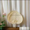 Disposable Cups Straws Hand Woven St Bamboo Fan Baby Environmental Protection Mosquito Repellent For Summer Wedding Favor Party Gi Dhw4S