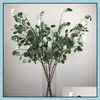 Party Decoration Artificial Plastic Flower Pearlescent Color Shell Long Branch Simated Flowers Home Furnishing El Background Wall 7 Dhijm