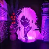 Night Lights Anime Manga Ryunosuke Akutagawa Bungo Stray Dogs 3D Led Lampara Decor Bedroom Light Xmas Gift Colorful Illuminator