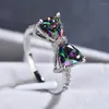 Обручальные кольца Caoshi очаровательное женское кольцо с разноцветным хрустальным изящным аксессуарами для церемонии