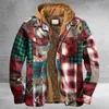 Herrenwesten 2023 Herbst Winter Männer Revers Digitaldruck Einreiher Langarm Wolljacke Streetwear Vintage Casual Slim Oberbekleidung