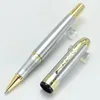 Bleu mode mignon 17 couleurs choisissez le stylo à bille roulante le plus vendu plume 0.7mm garniture argent/or recharges d'encre amovibles stylos à bille