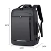 Mochila 40L Gran capacidad Extensible Viajes de negocios Hombres Multifuncional Noche Reflectante 17 "Ordenador portátil Mochilas