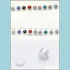 Stud Earrings Wholesale Fashion Mticolor Plastic Hypoallergenic Earring Beautifly Jewelry Drop Delivery Dh5Sg