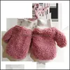 Cinq doigts gants 38y hiver enfants pour garçons filles poignet élastique double couche chaud solide mitaine sans doigts bricolage suspendus enfants plus dhl24