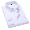 Mens Casual Shirts Revased Plus 5xl 8xl camisa cmens slim solid color longsleeved shirt business casual white shirt mens brand classic 230114