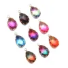Charms Colorf Crystal Glass Waterdrop Shape Pendant Finding For Diy Necklaces Jewelry Making Women Fashion 13X22Mm 18X30Mm Drop Deli Dhazc