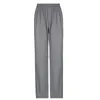 Pantaloni da donna Grigio Dritto Donna Gamba larga Donna Elastico in vita Casual Streetwear Pantaloni da jogging Pantaloni larghi Stile sportivo