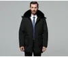 Heren Down Winter Duck Jacket Real Fur Collar Fashion Hoge kwaliteit Kleding Casual Jackets Dikking Parkas Big