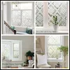 Window Stickers Privacy Film Stained Glass Non-Adhesive Anti UV Static Cling Home Decorative For Office