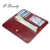 Card Holders Genuine Cow Leather Holder Wallet Chic Flat Cash Simple Clutch For Women UBTY0004