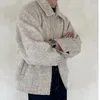Giacche da uomo SYUHGFA Coreano Chic Uomo Abbigliamento Casual Giacca di lana allentata Autunno Inverno Ispessimento Uomo Manica lunga Risvolto Cappotto con cerniera 2023