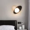 Wandlamp Modern Milky Glass Shade Metal Light Fixture G9 Bulb Noordse binnenlandse Decor voor slaapkamerbed keuken eetkamer