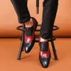 Elbise Ayakkabı Şık Erkekler Resmi Oxford Ayakkabı Kanat Işığı Gerçek Deri M