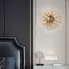 Wall Lamps Modern Globe Crystal Lamp Gold Sconce Light Fireworks Luxury Vintage Bedroom Antique Loft