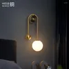 Lâmpada de parede decoração de sala de estar luz da cama para decoração de banheiro moderno simples e criativo luxuoso