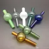 VENTE EN GROS Verre universel coloré Bubber Ball Style Verre Carb Cap pour la plupart des bangers à quartz à bol plat Coloré pour les conduites d'eau chez mr dabs