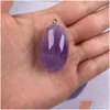 Charms Kamień naturalny Irregar 2050m Ametyst Crystal wisiorek dla kobiet biżuteria Making Naszyjnik Odcinki dostarczania