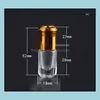 Bouteilles d'emballage L 6 ml 10 ml verre octogonal avec rouleau sur boule en métal aromatique par flacons d'huile essentielle étui rechargeable SN942 livraison directe Dh3Jw