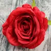 Decorative Flowers 50pcs/lot Artificial Big Rose Heads High Quality Flower Simulation DIY Silk Floral For Wedding Party Home Decoration