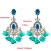 Dangle Earrings Statement Large Pendant Zinc Alloy Rhinestone For Women Luxury Wedding Party Beautiful Drop