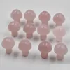 Steen 2 cm schattige rozenkwarts mini champignon planten standbeeld natuurlijk snijwerk huisdecoratie kristal polijsten edelstenen druppel levering sieraden dhknf