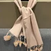 Scarves 2023 Wool Scarf Women High Quality Pure Scarfs Fashion Beige Gray Sarves Winter Warm Lady Gift