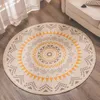 Carpets Nordic Cotton And Linen Retro Rug For Living Room Decor Bedroom Rugs Sofa Coffee Table Cushion Bedside Round Mat 1PCCarpetsCarpets