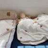 毛布生まれた赤ちゃん漫画ベアスワドルラップソフトキッズ幼児ベビーカーの寝具