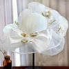 Headpieces Super Fairy Fantasy Wrapped Yarn Flower Hat Series Bridal Tours POGRAPHY Building Top Accessories