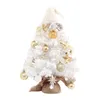 Christmas Decorations Mini With Hanging Ornaments Small 50cm Gifts Po Props Lighting Artificial Xmas Tree For Walkway Tabletop Party