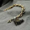 Charm Bracelets Antique Trendy Tassel Pendant Bracelet Vintage Style Female Bud Statement Bead Special Chain BanglesCharm