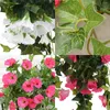 Dekorativa blommor 65 cm Artificial Morning Glory Simulation Petunia Plastic Fake Green Plant Flower Rattan For Wedding Home Wall Decoration