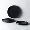 Plates European Ceramic Plate Simplicity Western Steak Dishes Matte Restaurant Serving Tray Creativity Home Kitchen Tableware