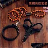 Dog Collars Leashes Traction Rope Weave Nylon Pets Artics Many Color Color Color Color Color Color Color Color Color Color Color Color Color Suite Doggy Factory Direct Sell