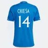 4XL 23/24/25 Italia CHIESA 125e voetbalshirts ItAlYS 125 jaar TOTTI VERRATTI voetbalshirt 2024 DI LORENZO RASPADORI BARELLA LORENZO heren kinderkits sokpolo