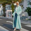 Ubranie etniczne Autumn muzułmańskie kobiety kimono Abaya Dubai Saudyjska szata Islamski Turkish Skromne stroje swetra przyczynowa sukienka Hidżab Kaftan