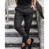 Men's Pants Men's Spring Summer Casual Trousers Men Streetwear Fashion Korean Style Thin Checked