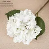 装飾的な花Dia 18.5cm Hydrangea人工偽植物結婚式の装飾クラフトフローレス人工結婚