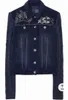 Women's Jackets Spanish Rivet Embroidery Cut Out Sleeve Panel