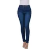 Jeans femininos 2023 Moda Feminina Pure Color High Belish Reto Fearl Small Summer Pantalones de Mujer #T2Q