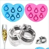 Crème Glacée Outils Plateau Diamant Amour Anneau Cube Style Ze Maker Mod Outil Spécial Pour L'été Drop Delivery Maison Jardin Cuisine Salle À Manger Bar Dhijh