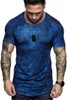 T-shirts pour hommes 2023 Summer Sports Tshirt Tie-dye O-Neck Short Sleeve Men Tops