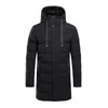 Vestes pour hommes longue doudoune hommes Top qualité épais hiver chaud Parka imperméable canard hommes extérieur manteau