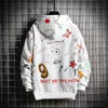 Heren Hoodies Sweatshirts Spring herfst Heren Hoodies Koreaanse stijl mode streetwear Harajuku print hoodies Men Casual Men Men Kleding Hapleed Sweatshirt Men 230114