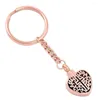 Keychains IJK2029 Heart&Cross Cremation Pendant With Key Ring Stainless Steel Ashes Keepsake Memorial Urn Jewelry For Women And Men